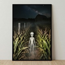 Listing image for Alien Cornfield Poster – Midnight UFO Encounter Documentary Print