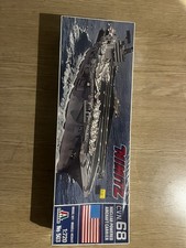 Listing image for ITALERI 1:720 scale model kit of the USS Nimitz (CVN-68) sealed box un-opened